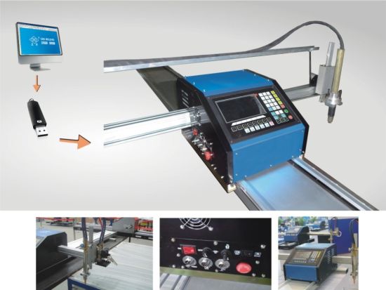2017 a buon mercato macchina per il taglio di metalli cnc INIZIO Marchio LCD pannello sistema di controllo 1300 * 2500mm area di lavoro macchina da taglio al plasma