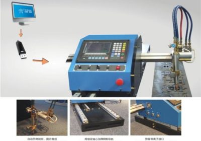 Tagliatrice portatile del plasma di CNC e tagliatrice automatica del gas con la pista d'acciaio